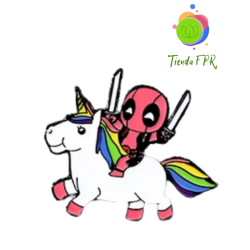 Pin Deadpool en unicornio