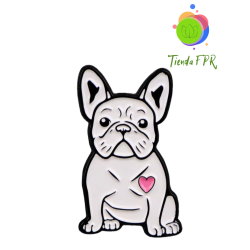 Pin BullDog Frances Blanco