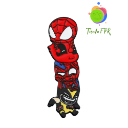 Pin Spiderman Deadpool y Wolverine